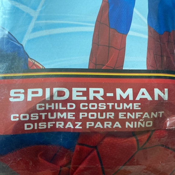MARVEL🕷️SPIDER-MAN🕷️PADDED JUMPSUIT & FABRIC MASK COSTUME SIZE MEDIUM(8-10)🌟NWT🌟 - Picture 6 of 11